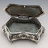 1912 British Antique Sterling Silver Jewelry Box 370g Jones & Crompton